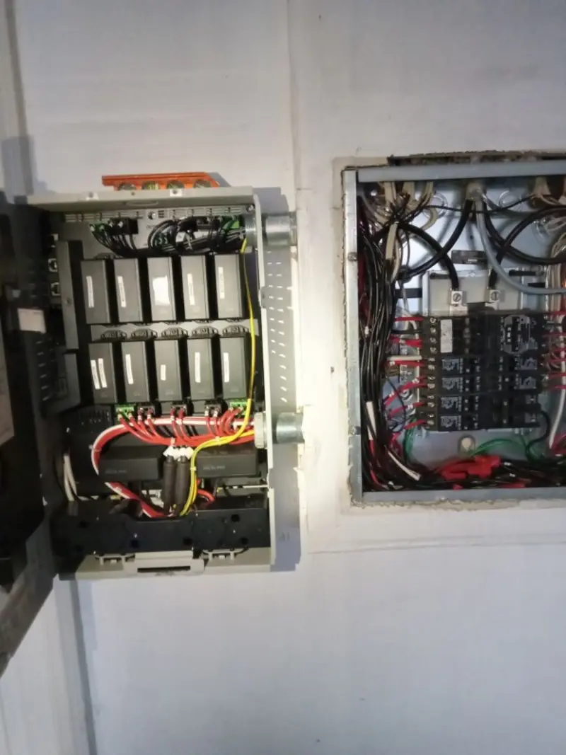 Electrical panel upgrade completed for Security Camera Wiring in Tilden